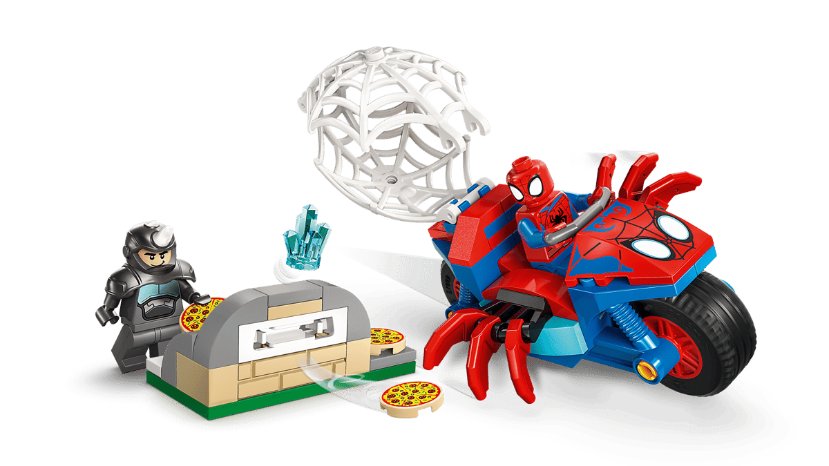 Lego Marvel Spidey on his Motorcycle vs. Rhino 11206 - Spendloves