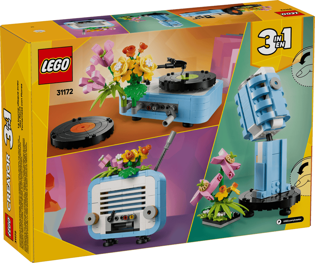 Lego Creator 3in1 Record Player with Flowers - Spendloves