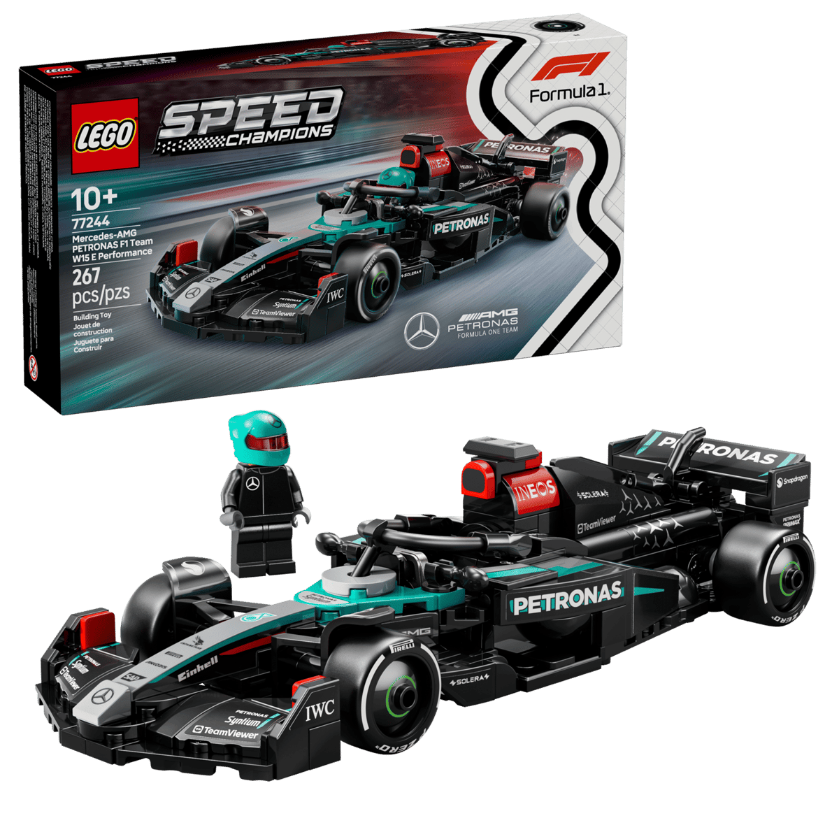 Lego Speed Champions Mercedes-AMG F1 W15 Race Car 77244 - Spendloves
