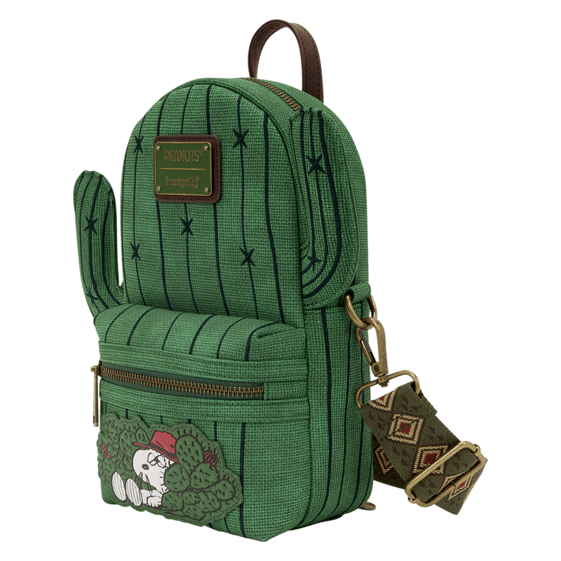 Loungefly Peanuts Spike Desert Cactus Sling Crossbody Bag - Spendloves
