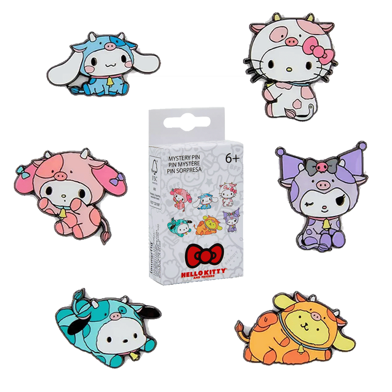 Loungefly Hello Kitty & Friends Cow Cosplay Mystery Box Pin - Sanrio - Spendloves