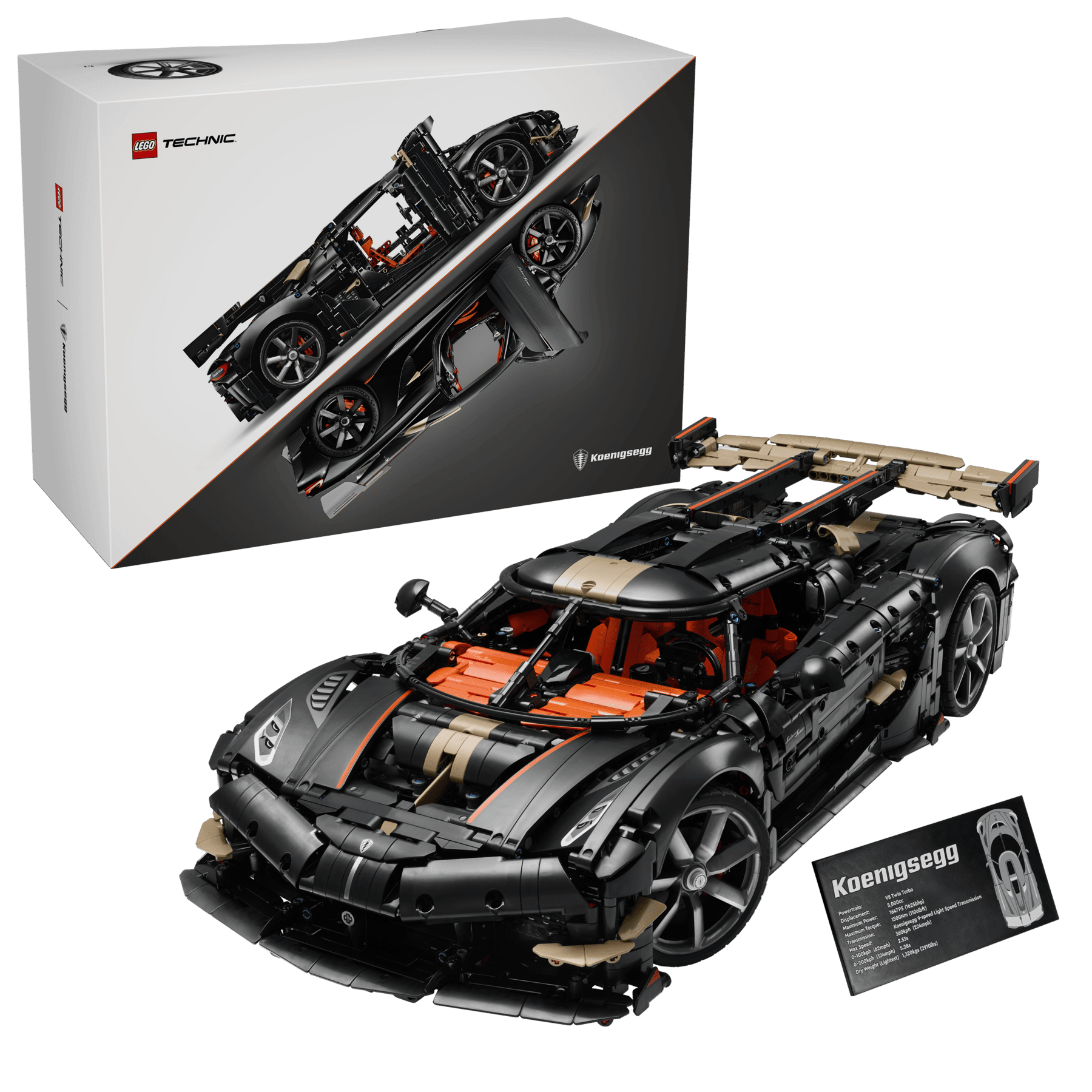 Lego Technic Koenigsegg Sadair's Spear Megacar - Spendloves