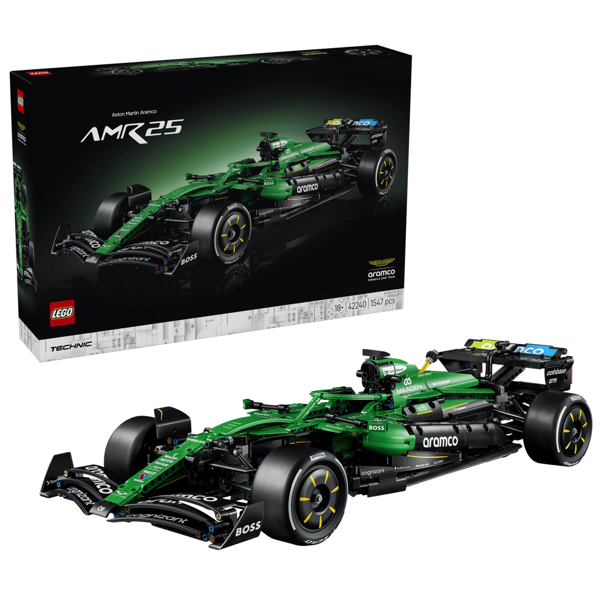 Lego Aston Martin Aramco AMR25 F1® Car - Spendloves