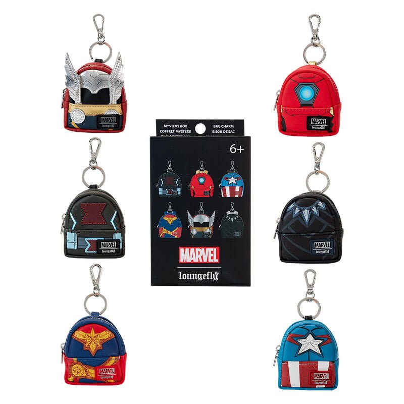 Loungefly Marvel Avengers mini backpack keychain mystery box - Spendloves