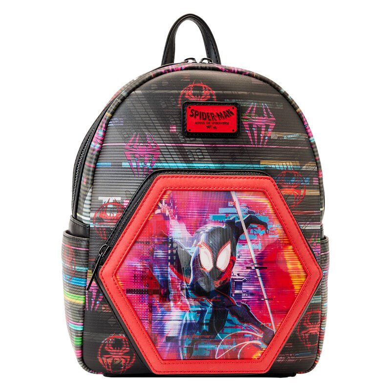 Loungefly Marvel Spiderman Across the Spider-Verse Lenticular backpack 27cm - Spendloves