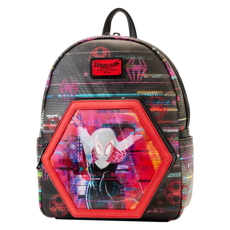 Loungefly Marvel Spiderman Across the Spider-Verse Lenticular backpack 27cm - Spendloves