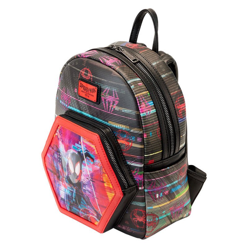 Loungefly Marvel Spiderman Across the Spider-Verse Lenticular backpack 27cm - Spendloves