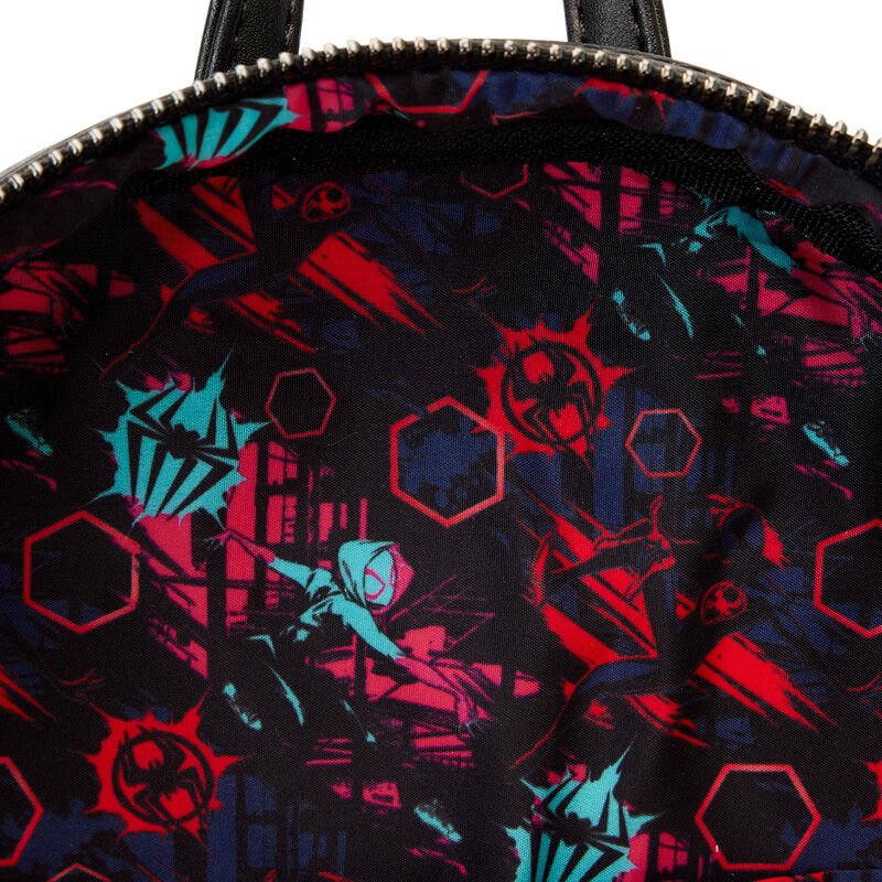 Loungefly Marvel Spiderman Across the Spider-Verse Lenticular backpack 27cm - Spendloves
