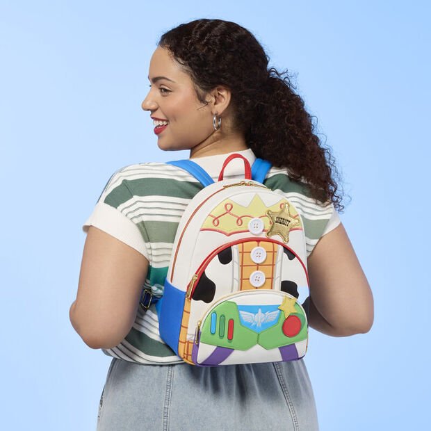 Loungefly Disney Pixar Toy Story 5 Jessie, Woody & Buzz Lightyear backpack 31cm - Spendloves
